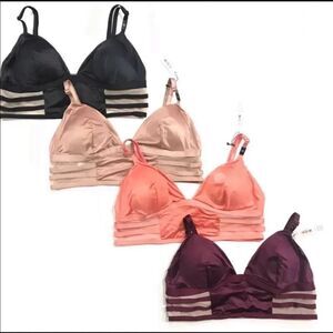 Victoria’s Secret set 4 padded satin Bralette bra